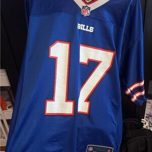 Josh Allen NFL Pro Line Blue Jersey with Red and White Accents